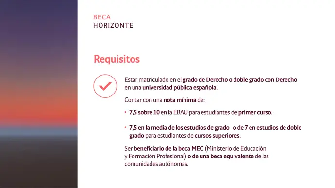 Cuatrecasas convoca la Beca Horizonte para apoyar al talento joven en sus estudios de Derecho